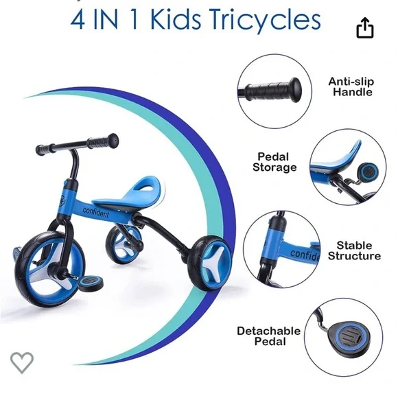 4-in-1 Toddler Bike - Picture 3 of 4